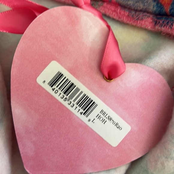 LoveshackFancy x Beach Riot Banded Sweatpants in Hints of Hibiscus - Picture 6 of 7